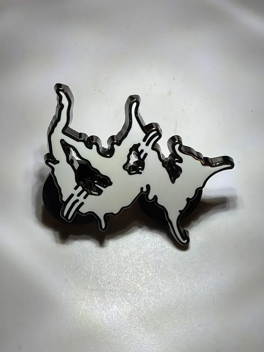 Zeds Dead Three Ghosts Enamel Pin EDM Dubstep DJ Festival Hat Pin Double Post